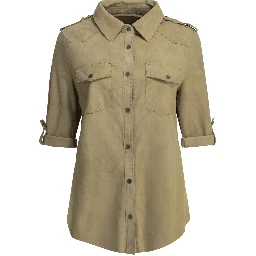 Casual suede shirt
