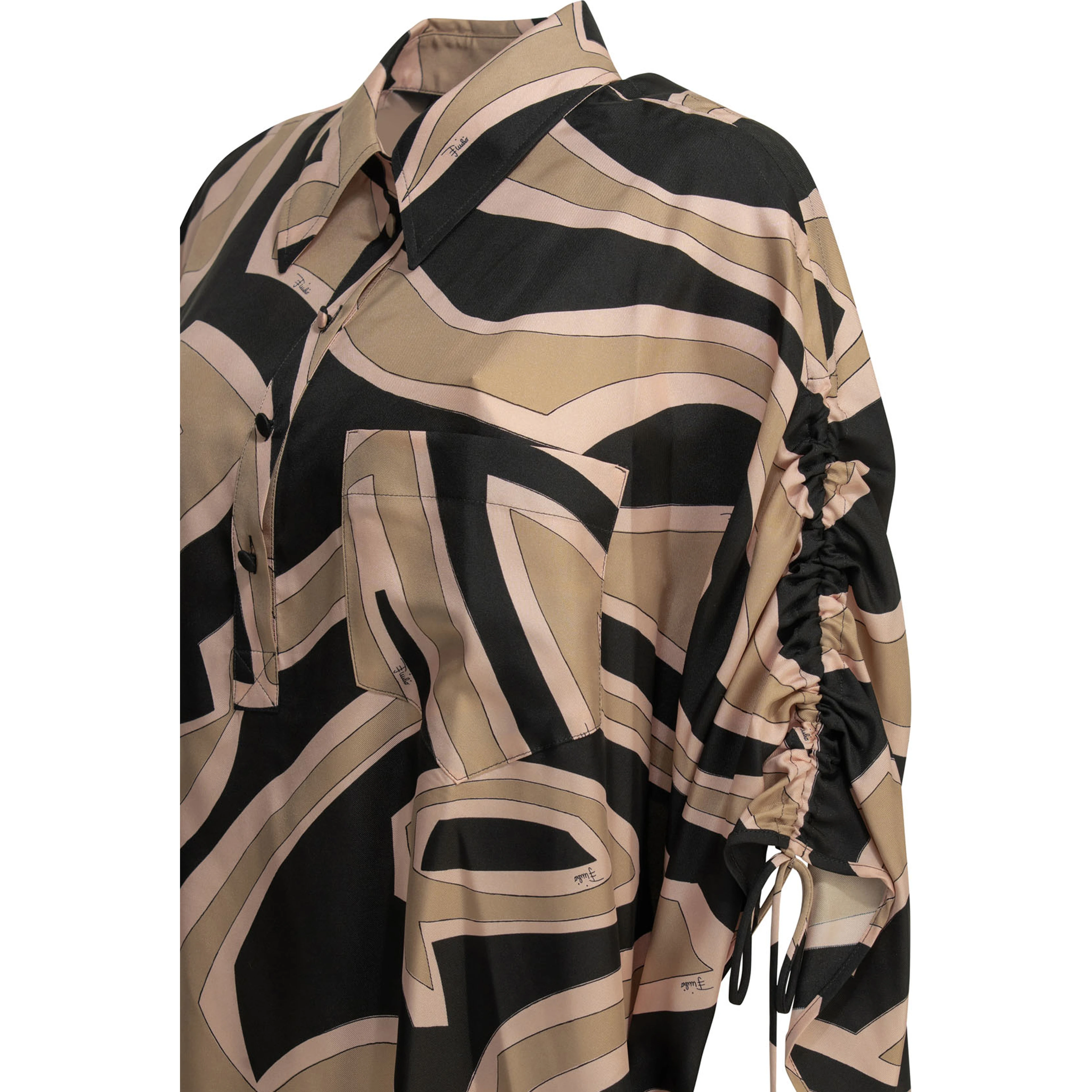 "Labirinto" short kaftan dress