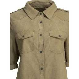 Casual suede shirt