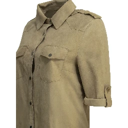Casual suede shirt
