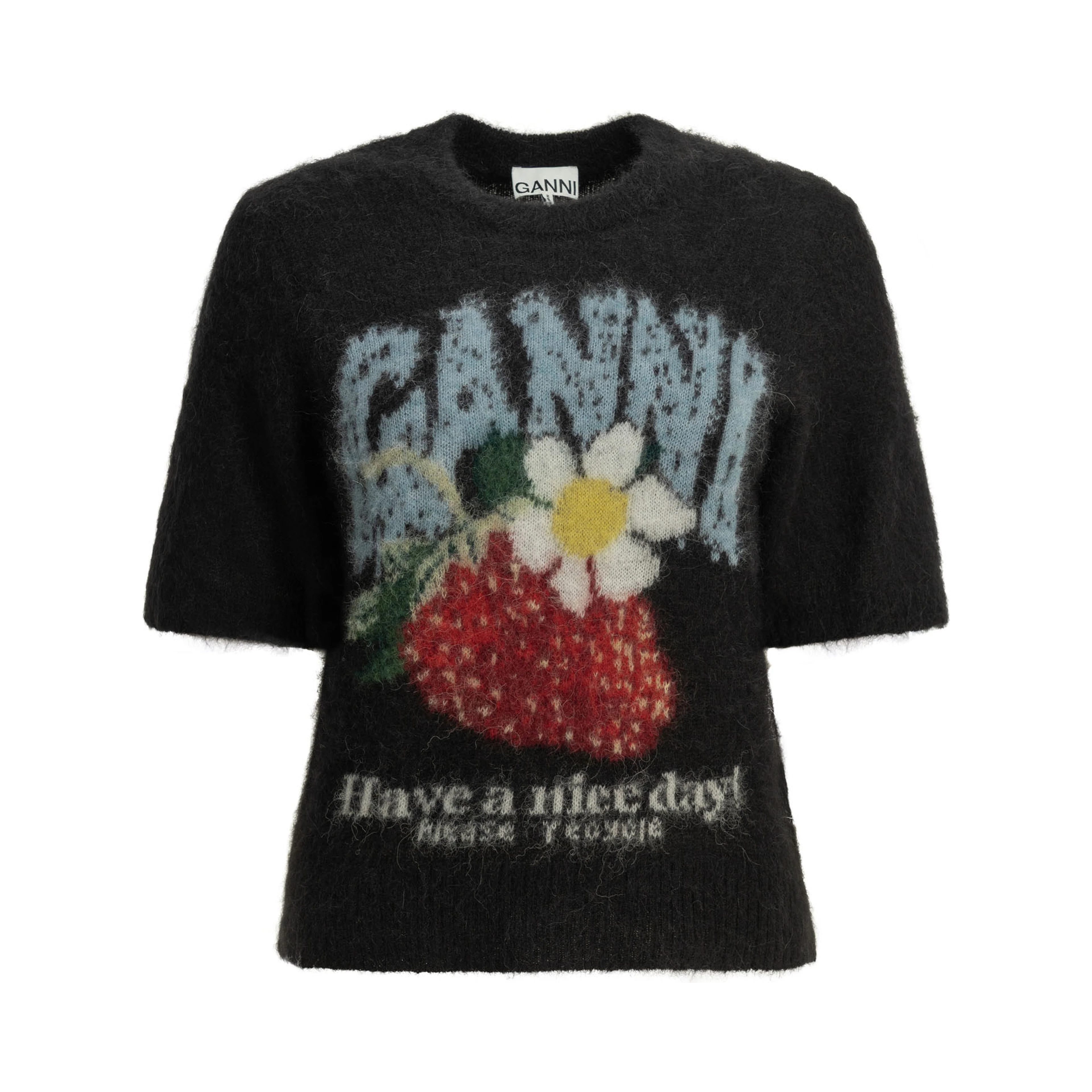 "Strawberry" Crew-neck sweater