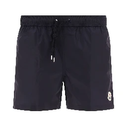 Swim shorts with logo patch
