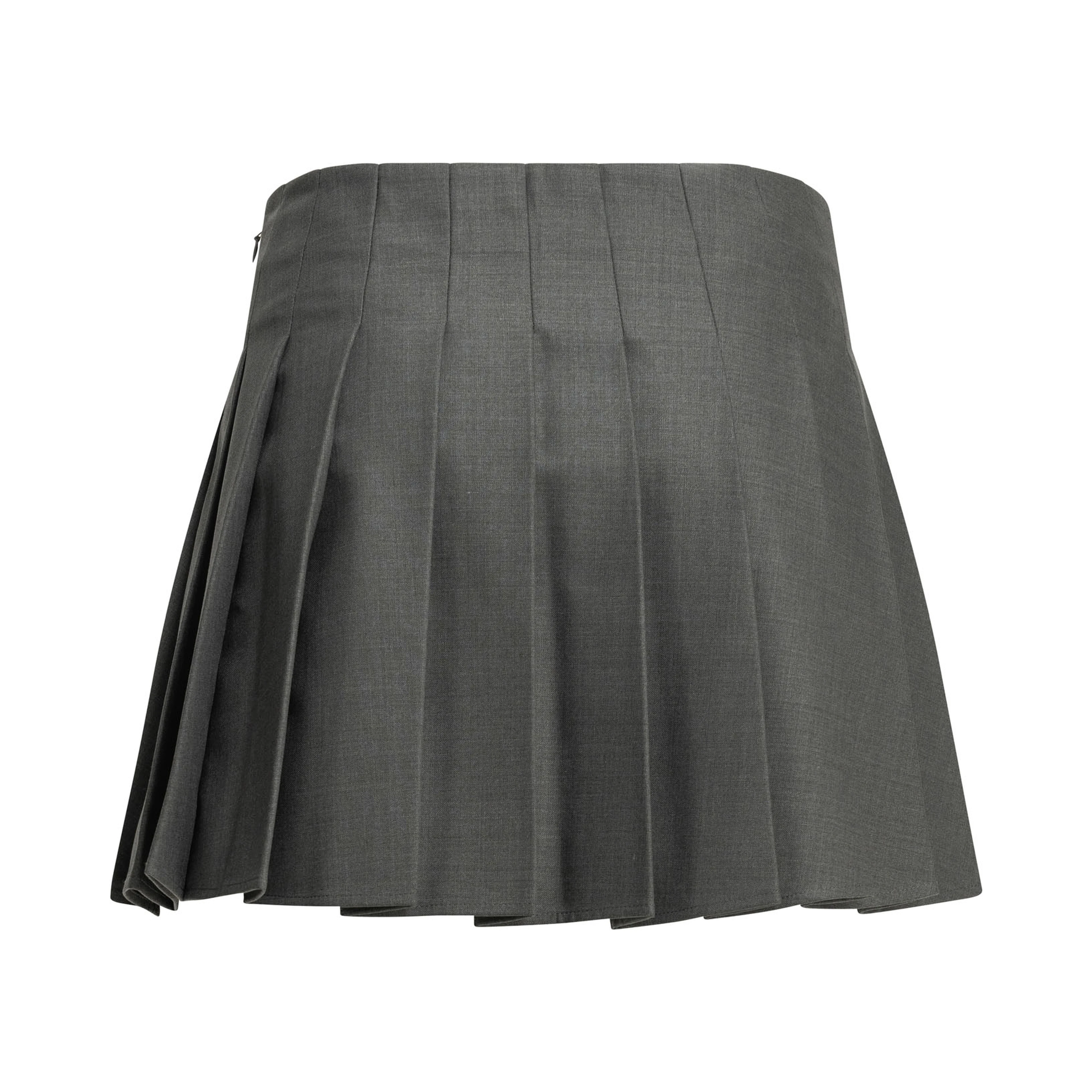 Pleated miniskirt