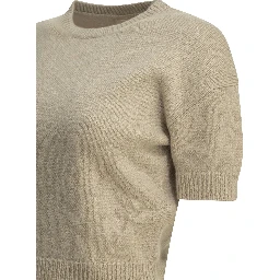 "Golden" crew-neck sweater