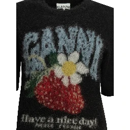 "Strawberry" Crew-neck sweater