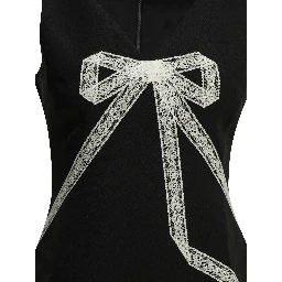 Short sheath dress with bow
