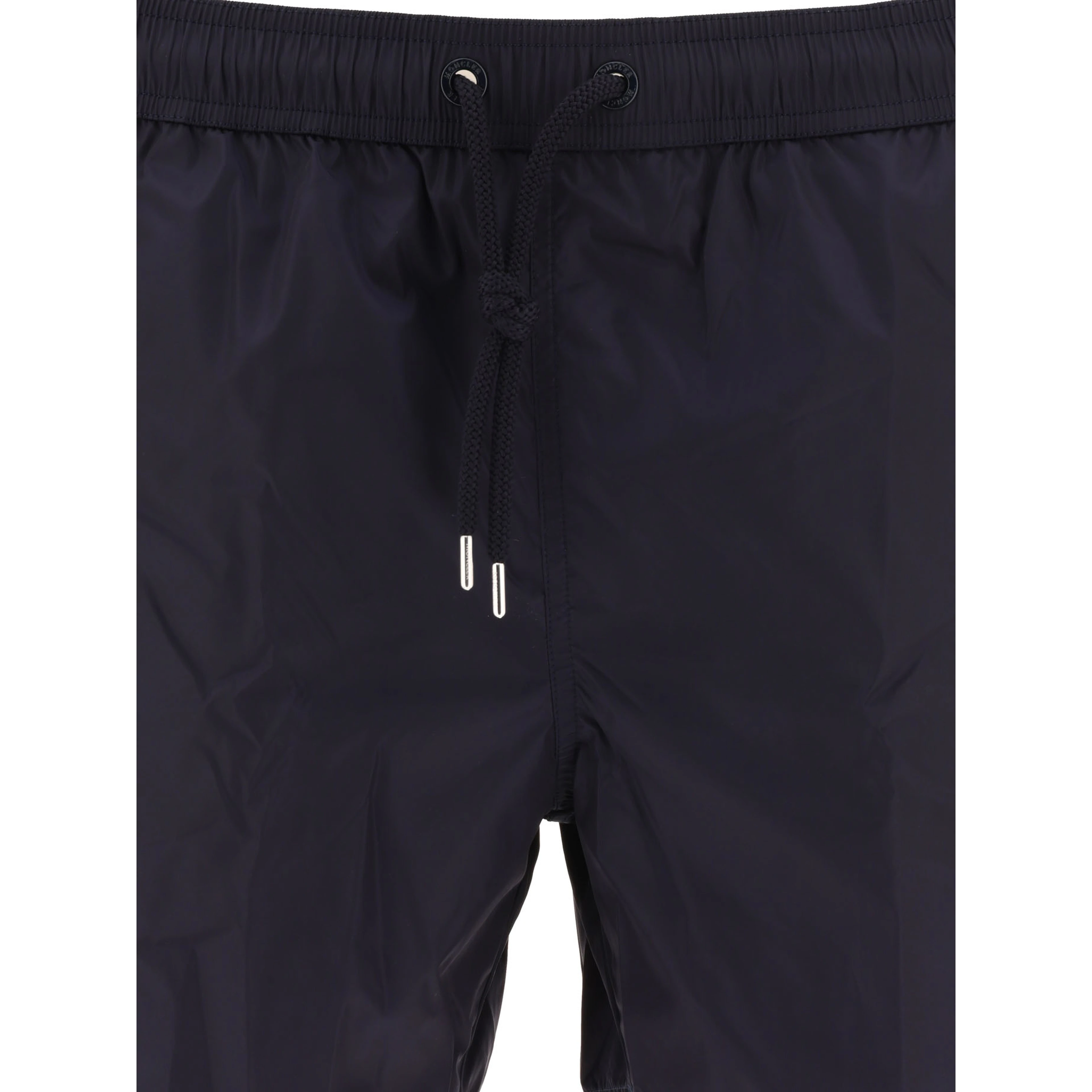 Swim shorts with logo patch