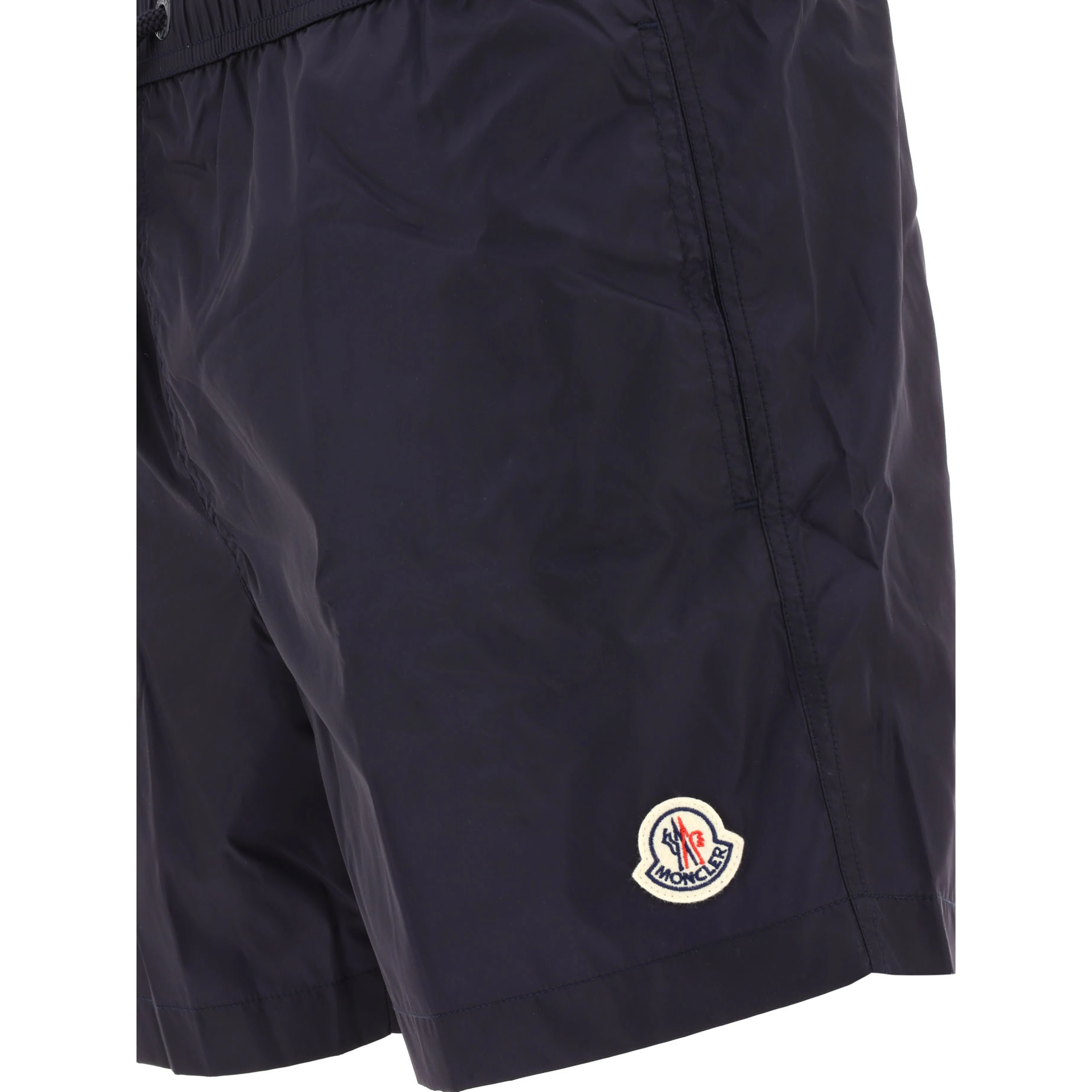 Swim shorts with logo patch