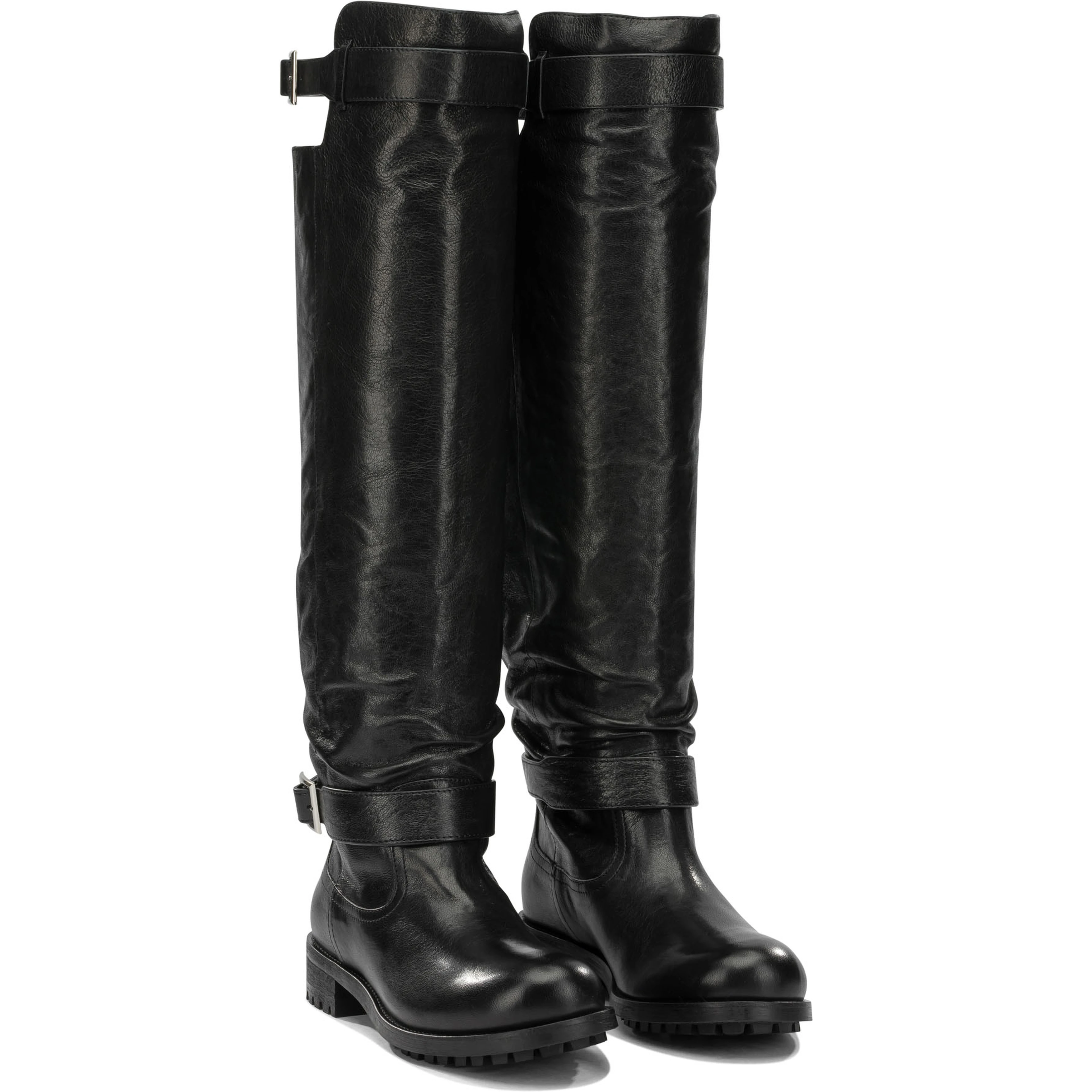 "Biker" Knee-High Boots