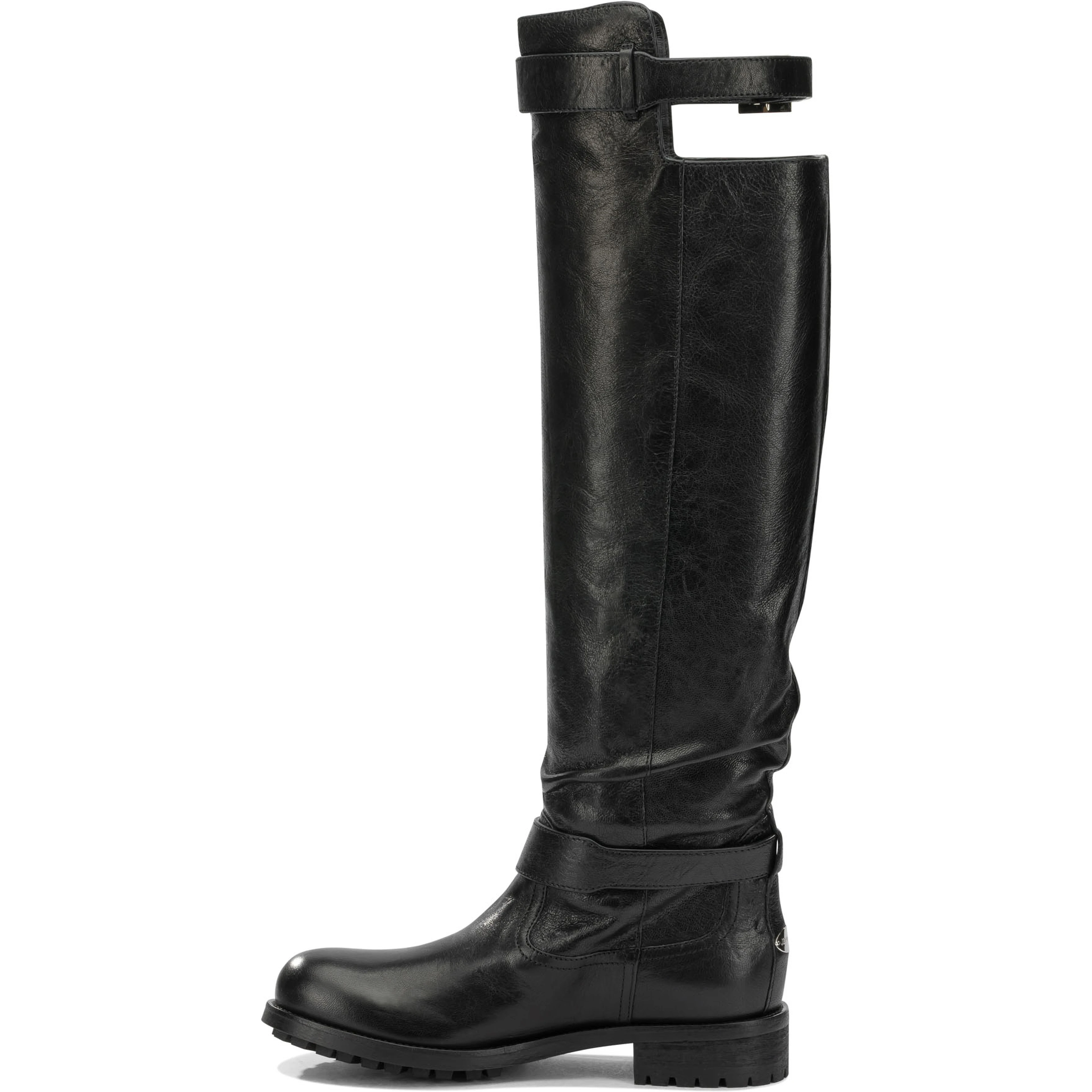 "Biker" Knee-High Boots