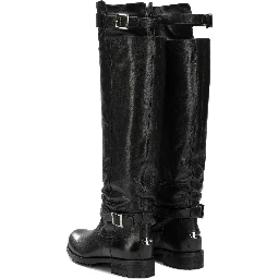 "Biker" Knee-High Boots