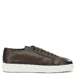 Low-top leather sneakers