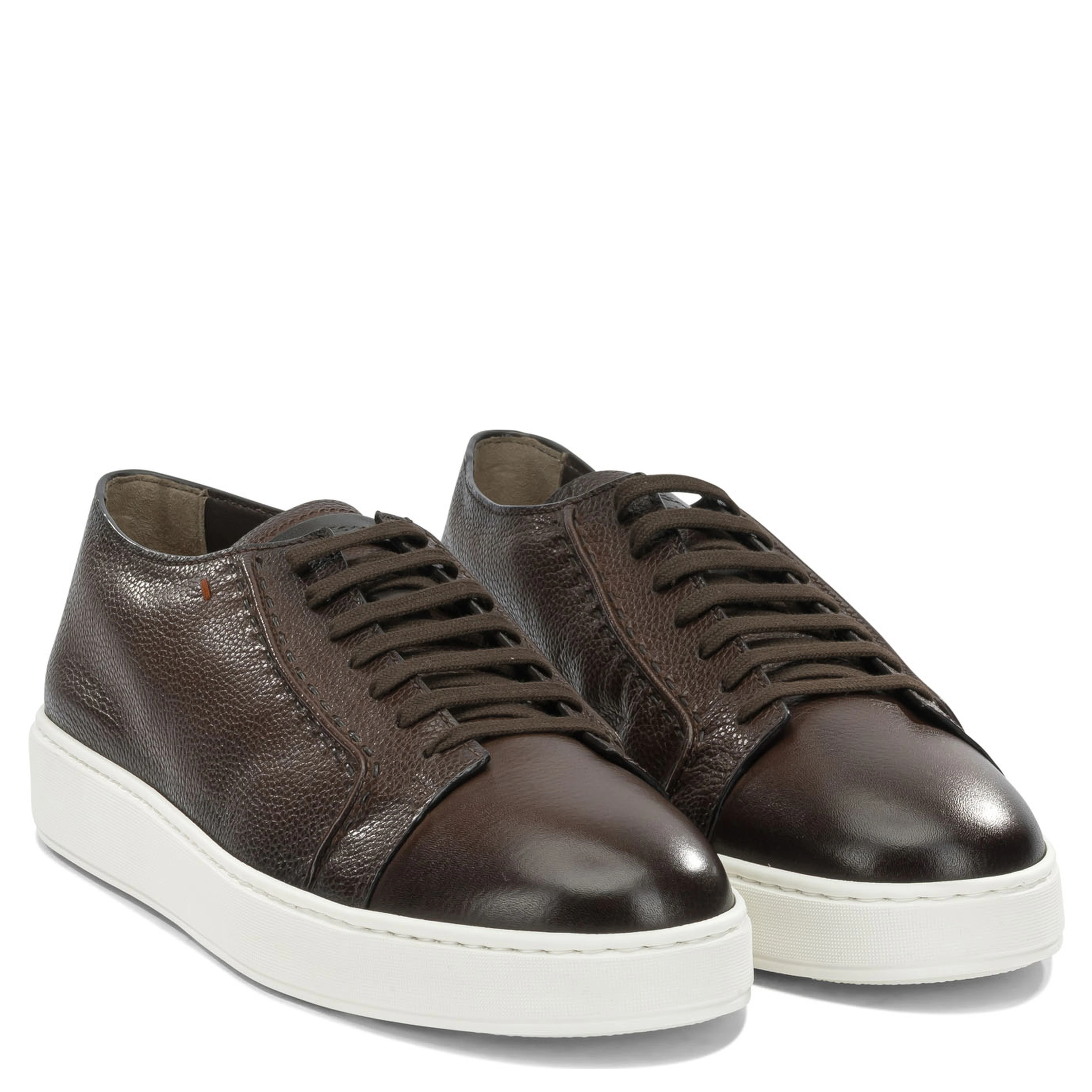 Low-top leather sneakers
