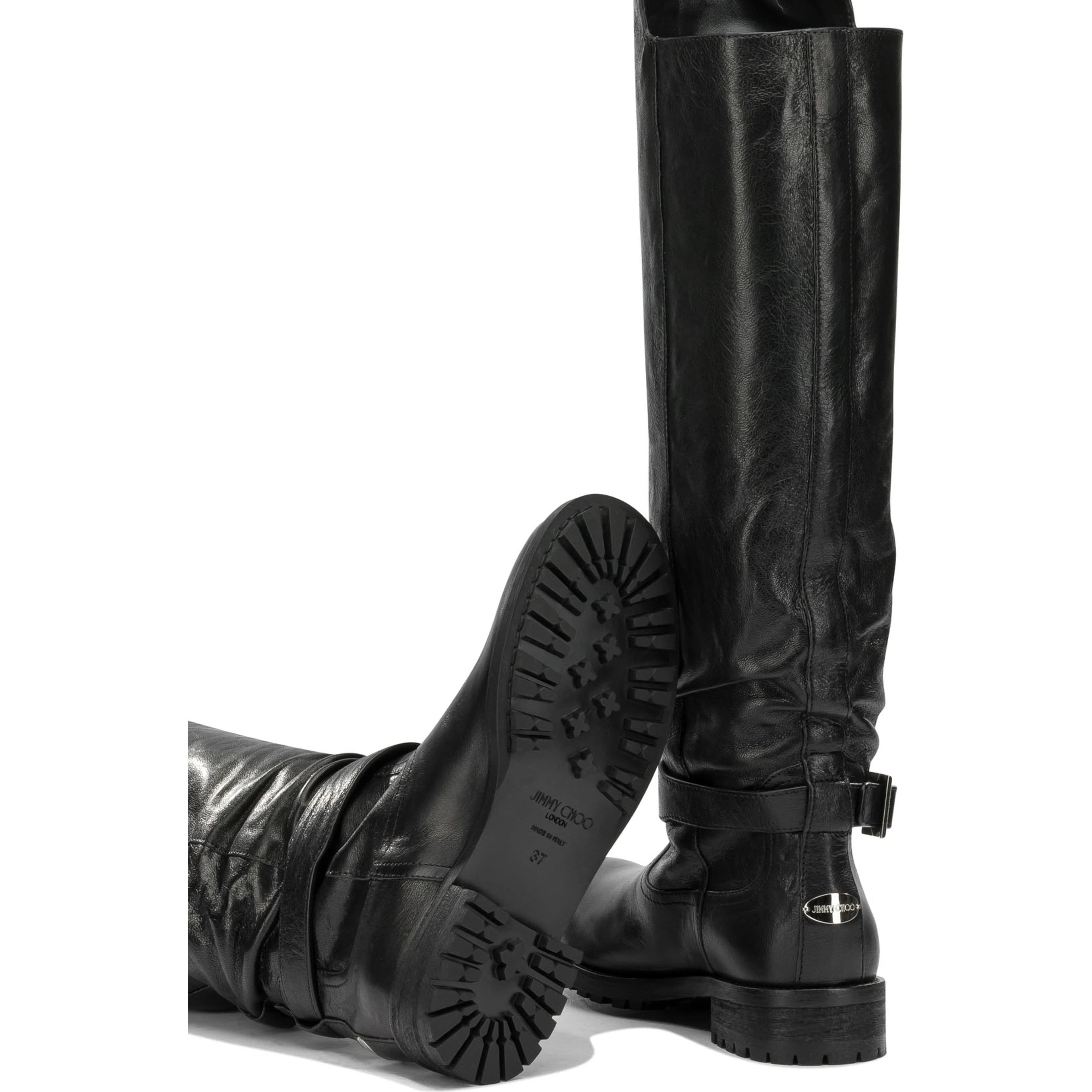 "Biker" Knee-High Boots