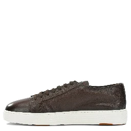 Low-top leather sneakers
