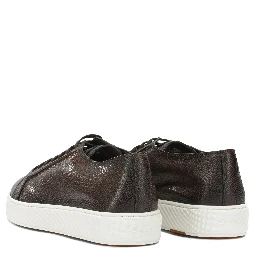 Low-top leather sneakers