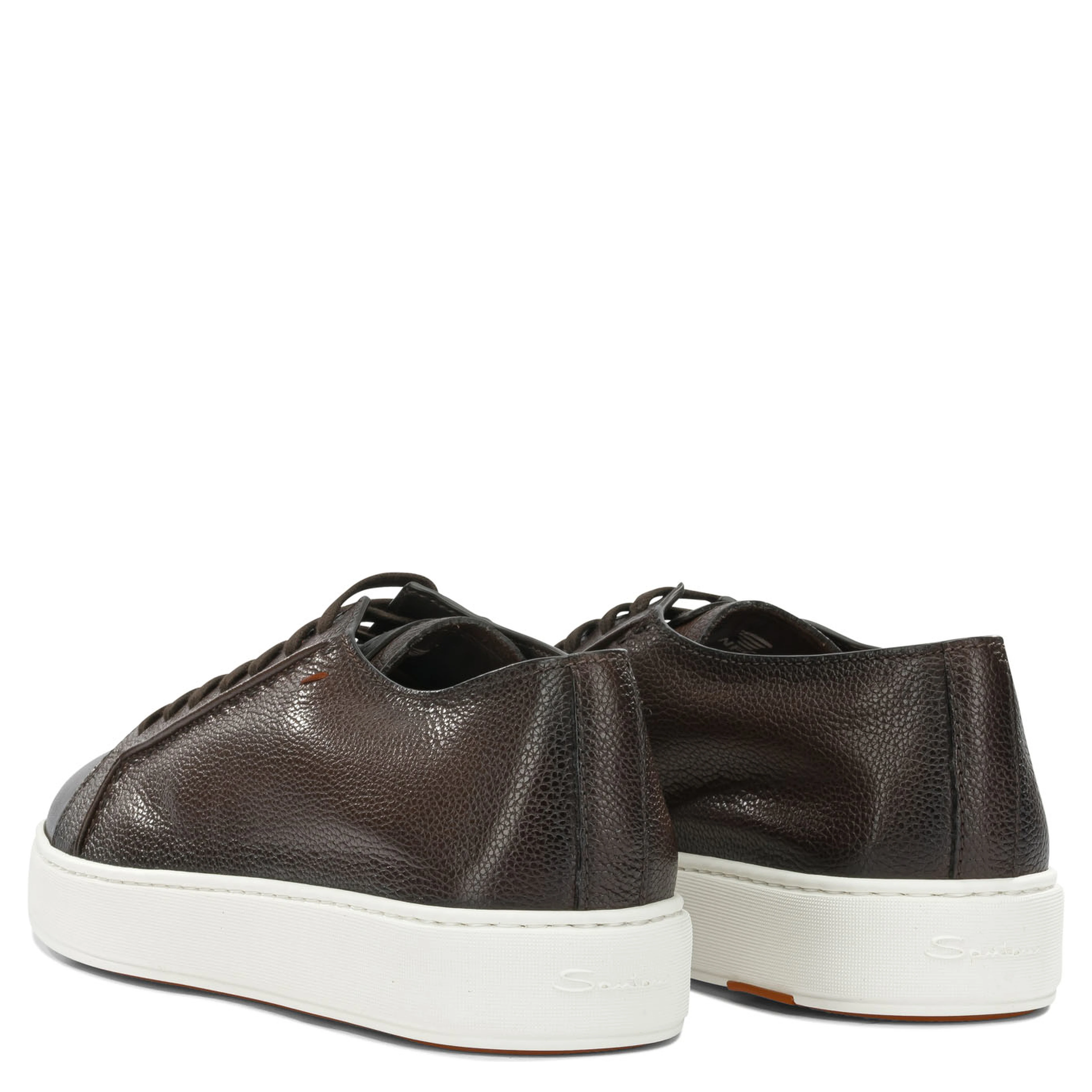 Low-top leather sneakers