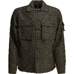 Cotton blend overshirt jacket