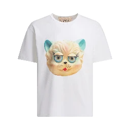 "Le Chat De La Maison" crew-neck T-shirt