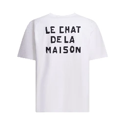 "Le Chat De La Maison" crew-neck T-shirt