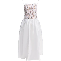 Long lace flared dress