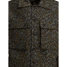Cotton blend overshirt jacket