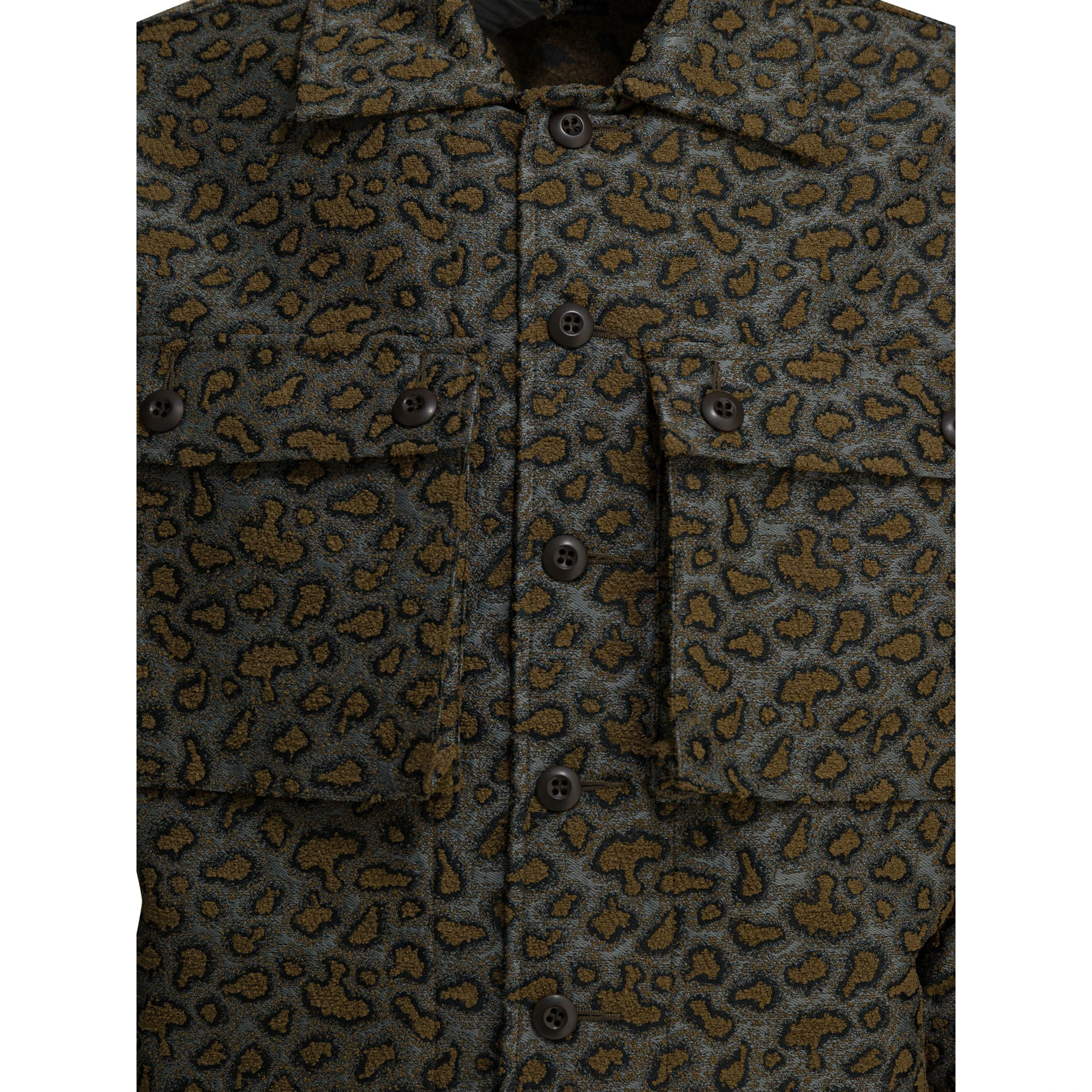 Cotton blend overshirt jacket