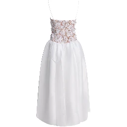 Long lace flared dress