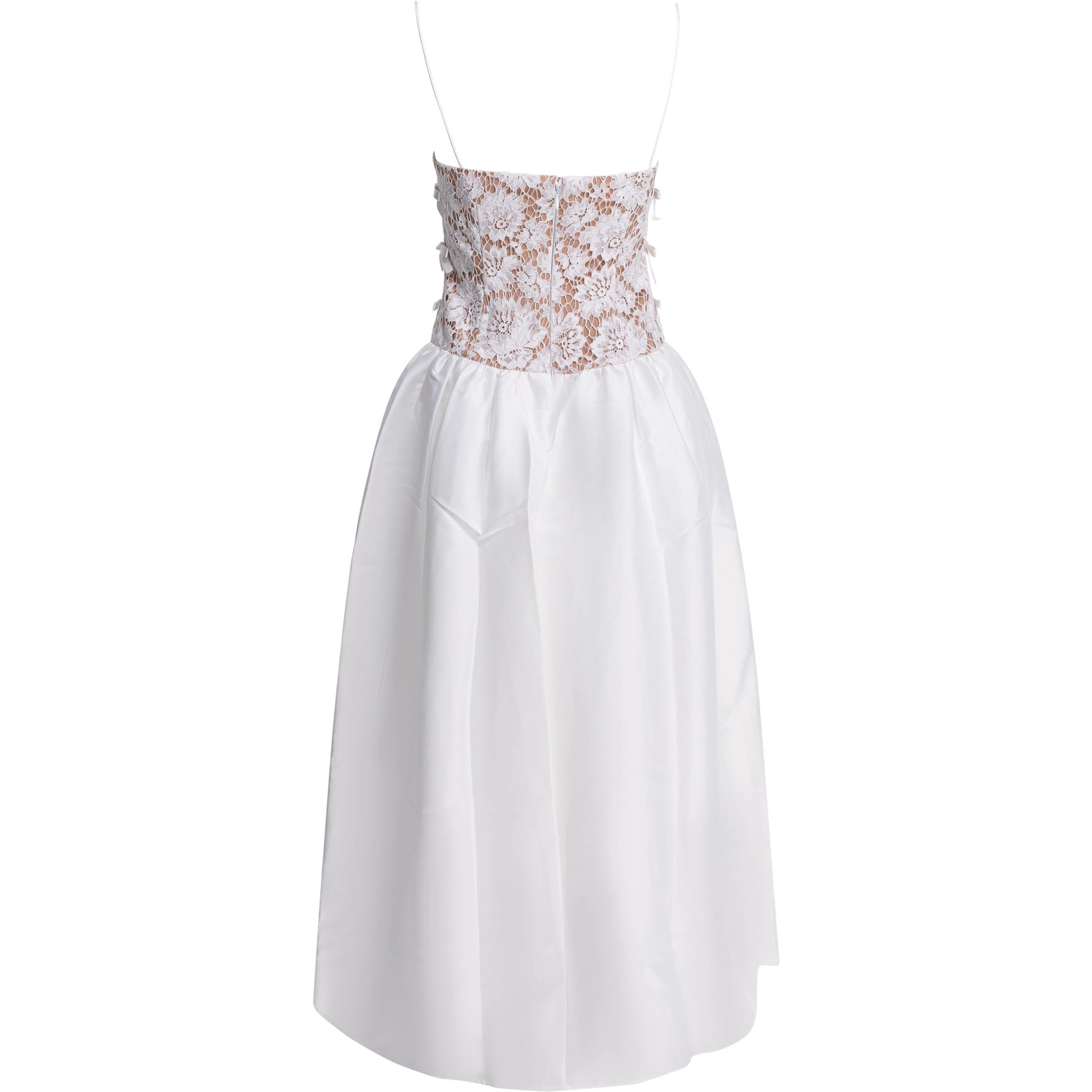 Long lace flared dress
