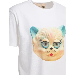 "Le Chat De La Maison" crew-neck T-shirt