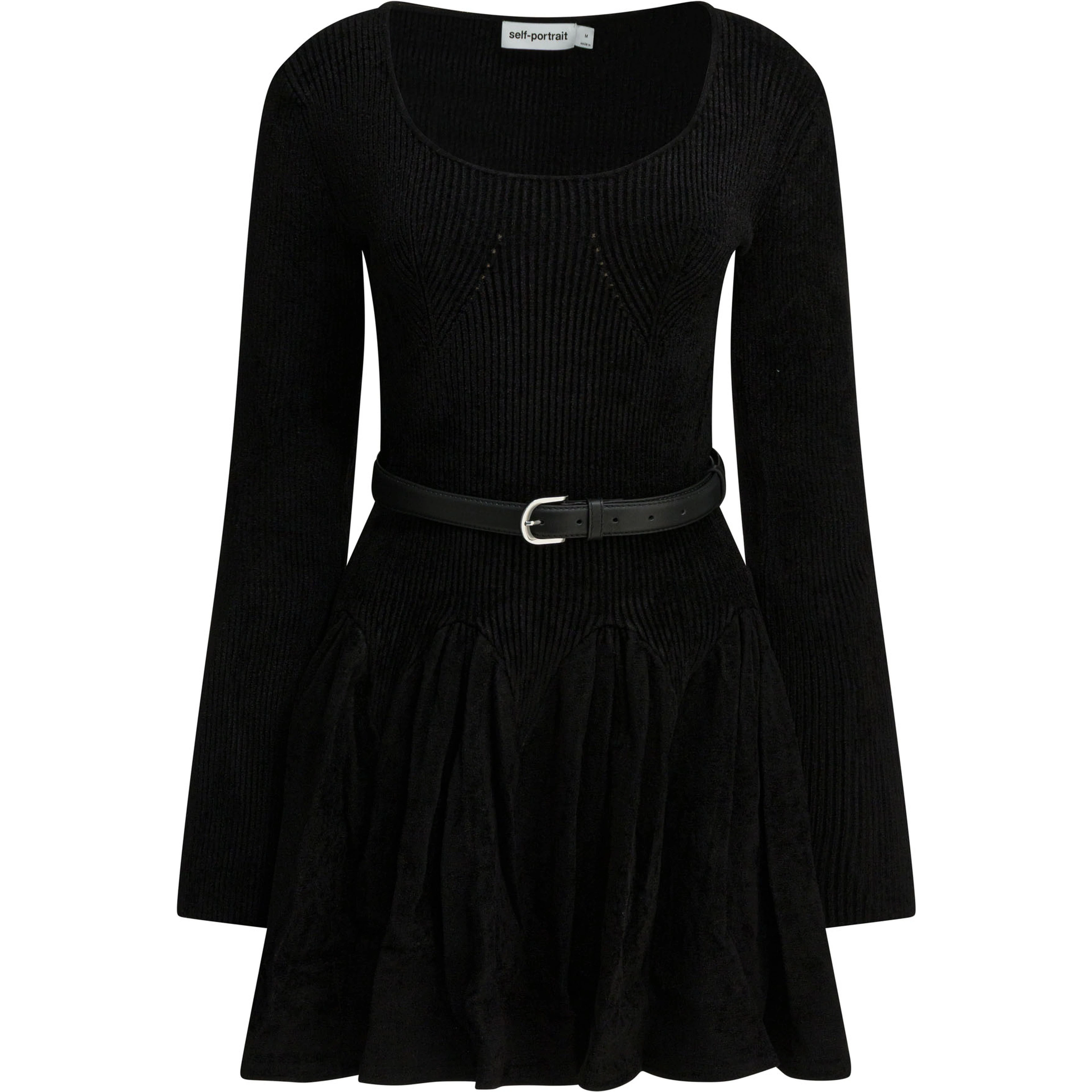 Knitted flared dress