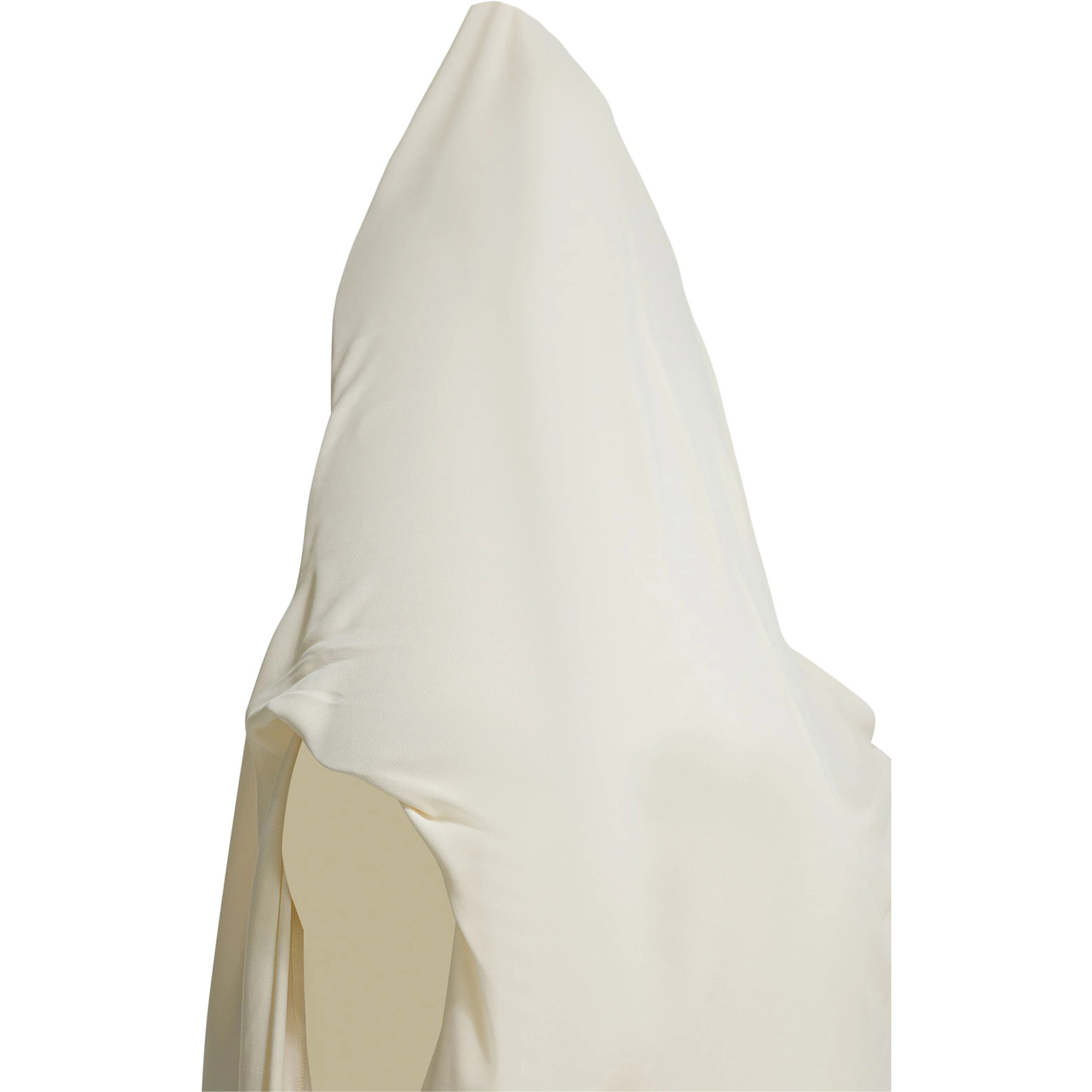 Draped bodysuit with hood
