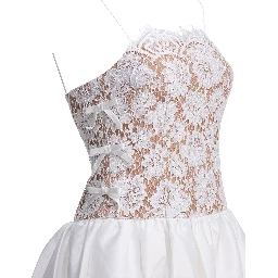 Long lace flared dress