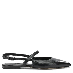 Ballerine slingback in pelle