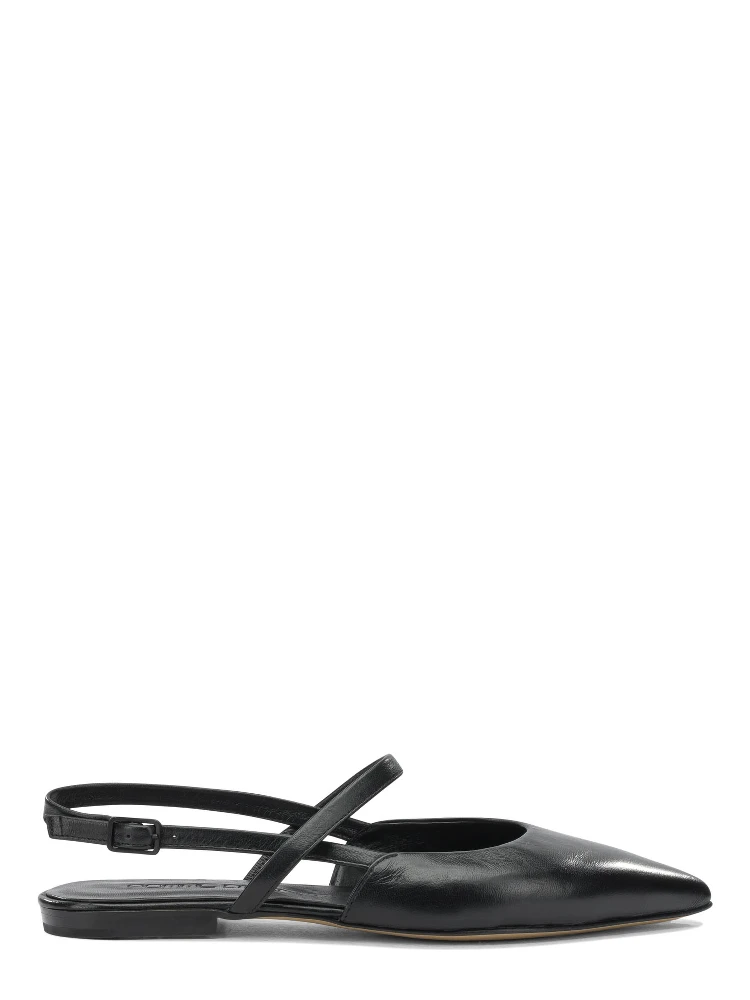 Ballerine slingback in pelle