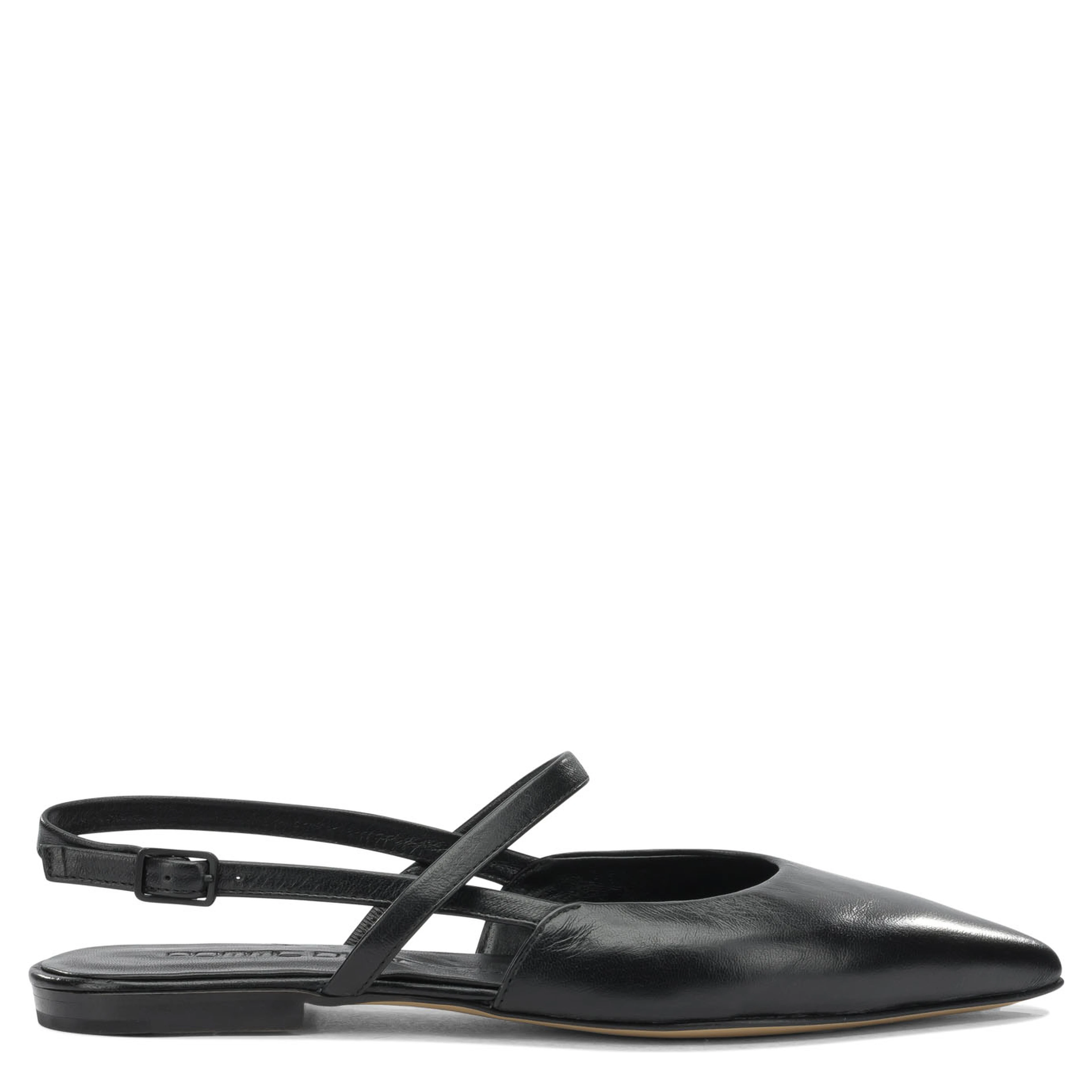 Ballerine slingback in pelle