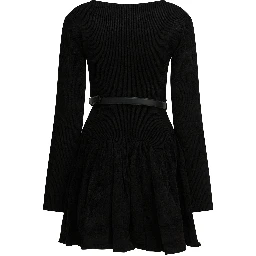 Knitted flared dress