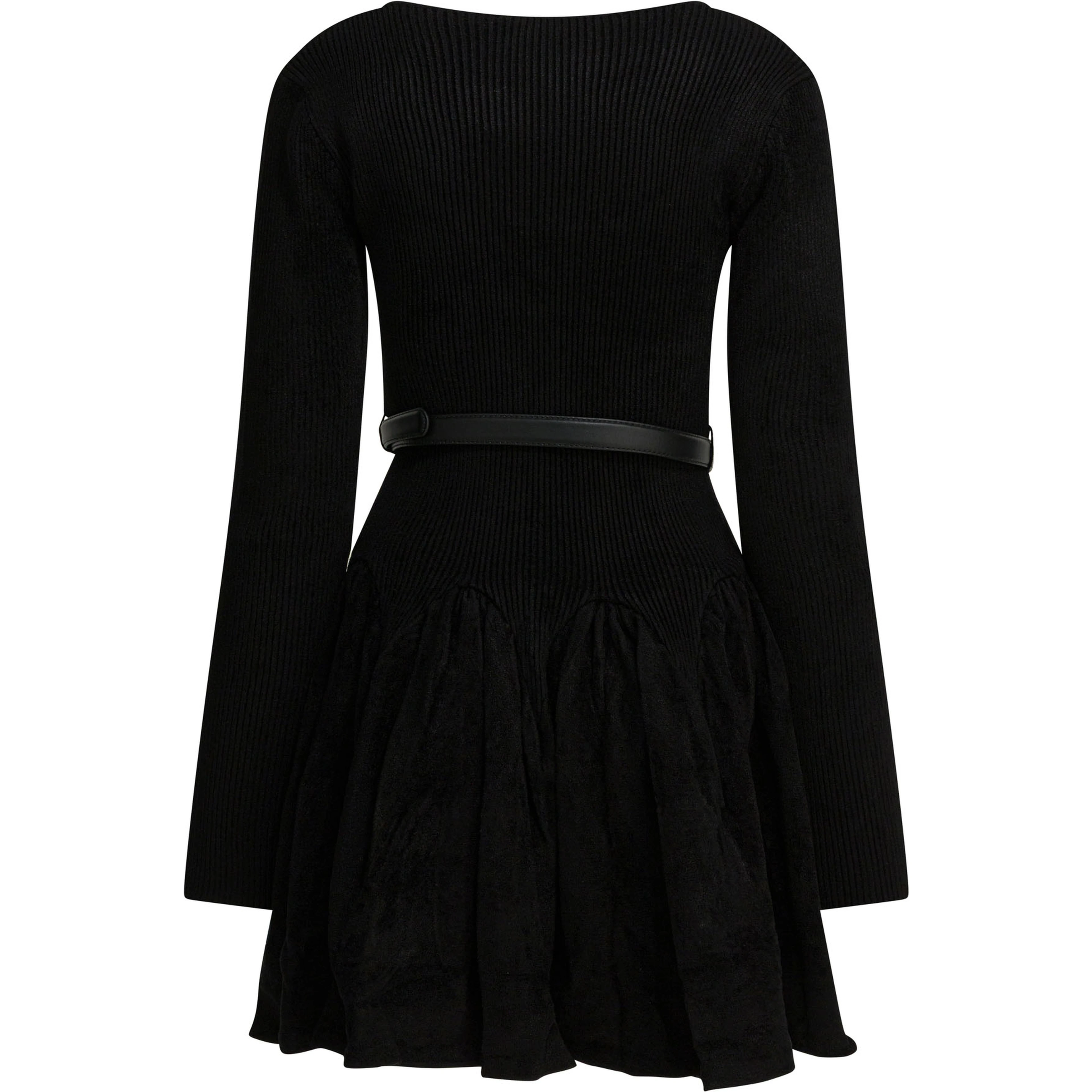 Knitted flared dress