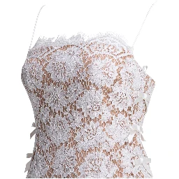 Long lace flared dress