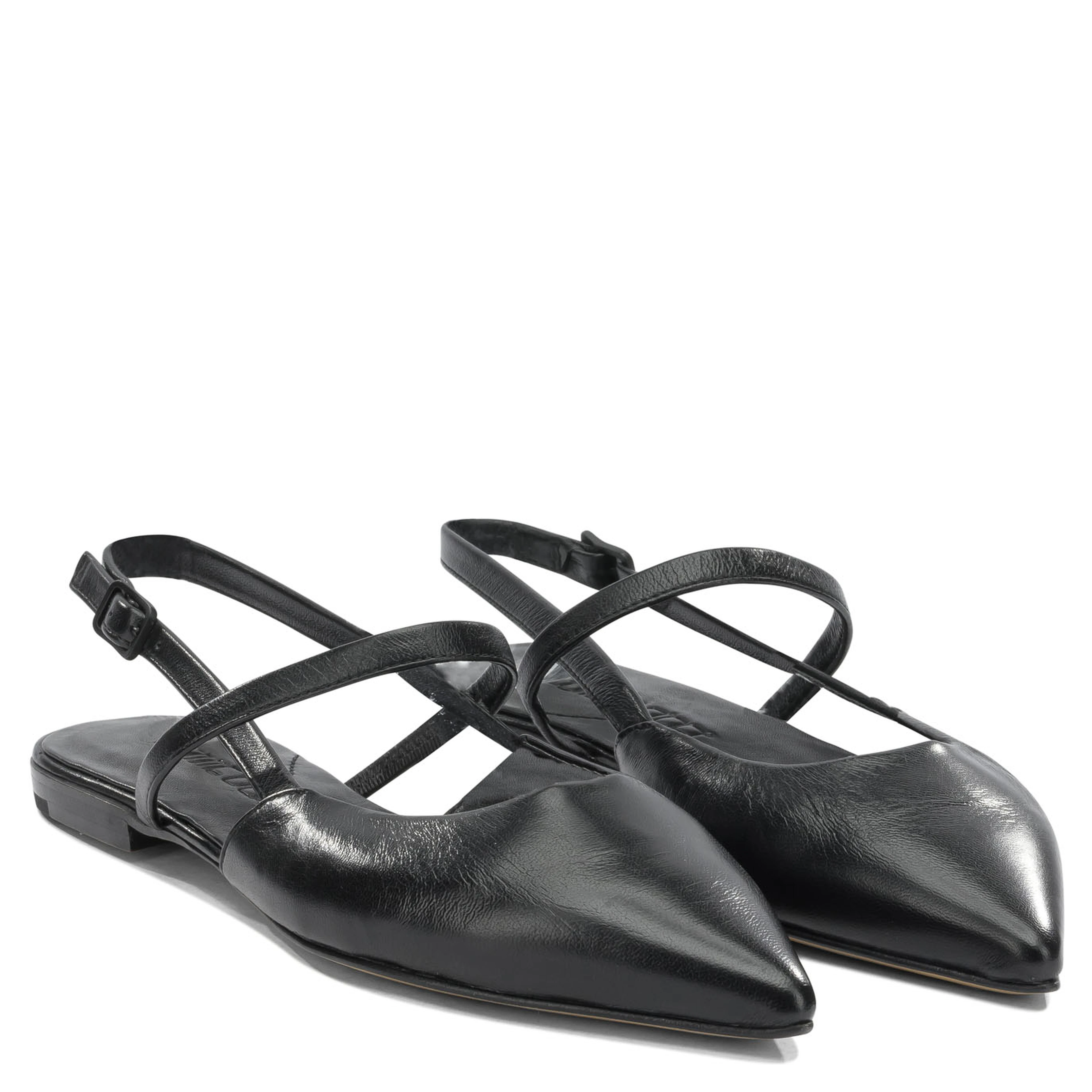 Ballerine slingback in pelle