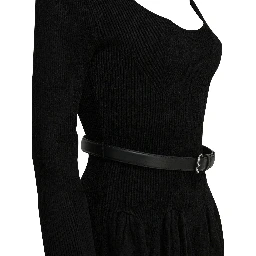 Knitted flared dress