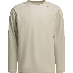 "Paneled Mesh L/S" Crew-neck T-shirt