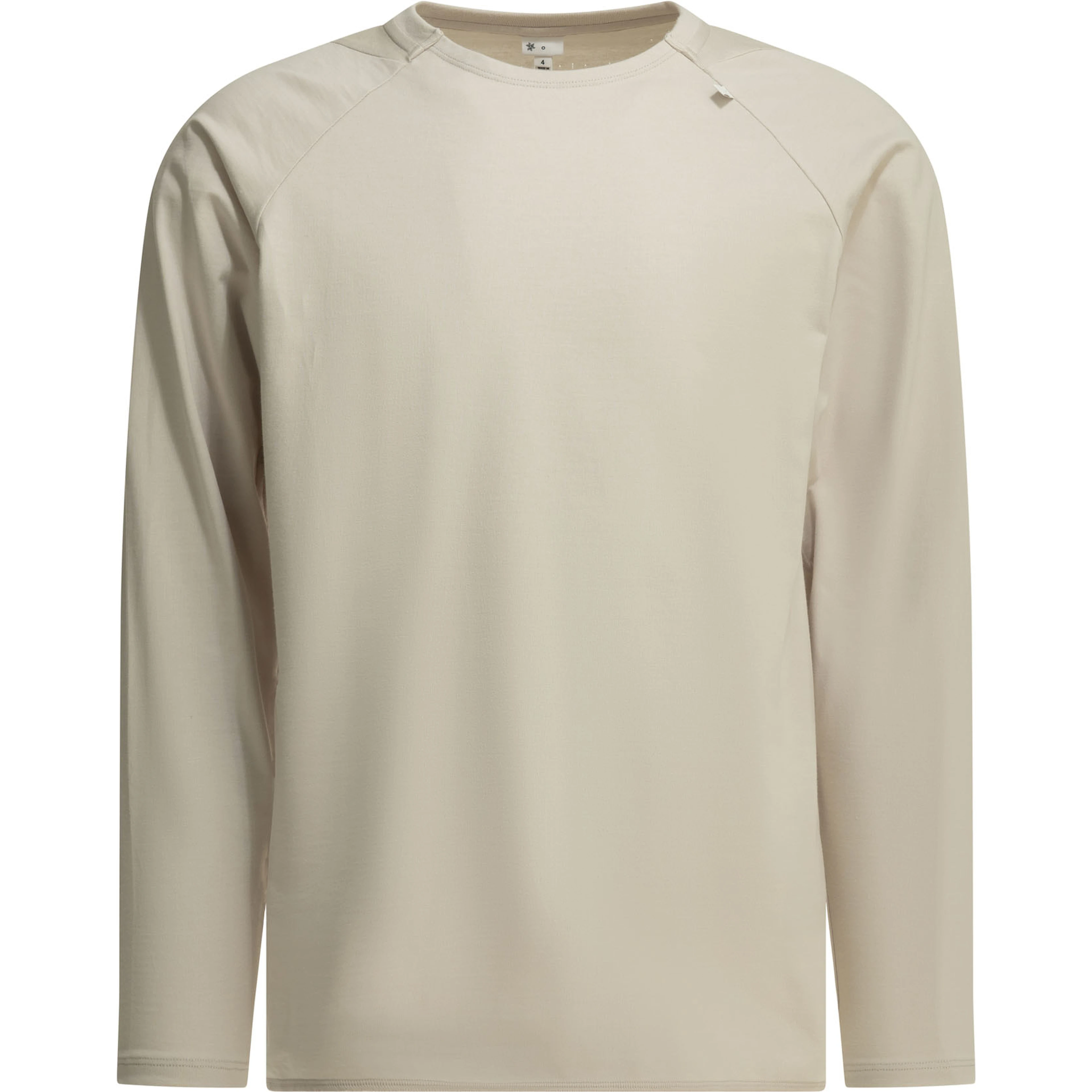 "Paneled Mesh L/S" Crew-neck T-shirt