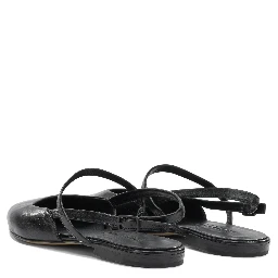 Ballerine slingback in pelle
