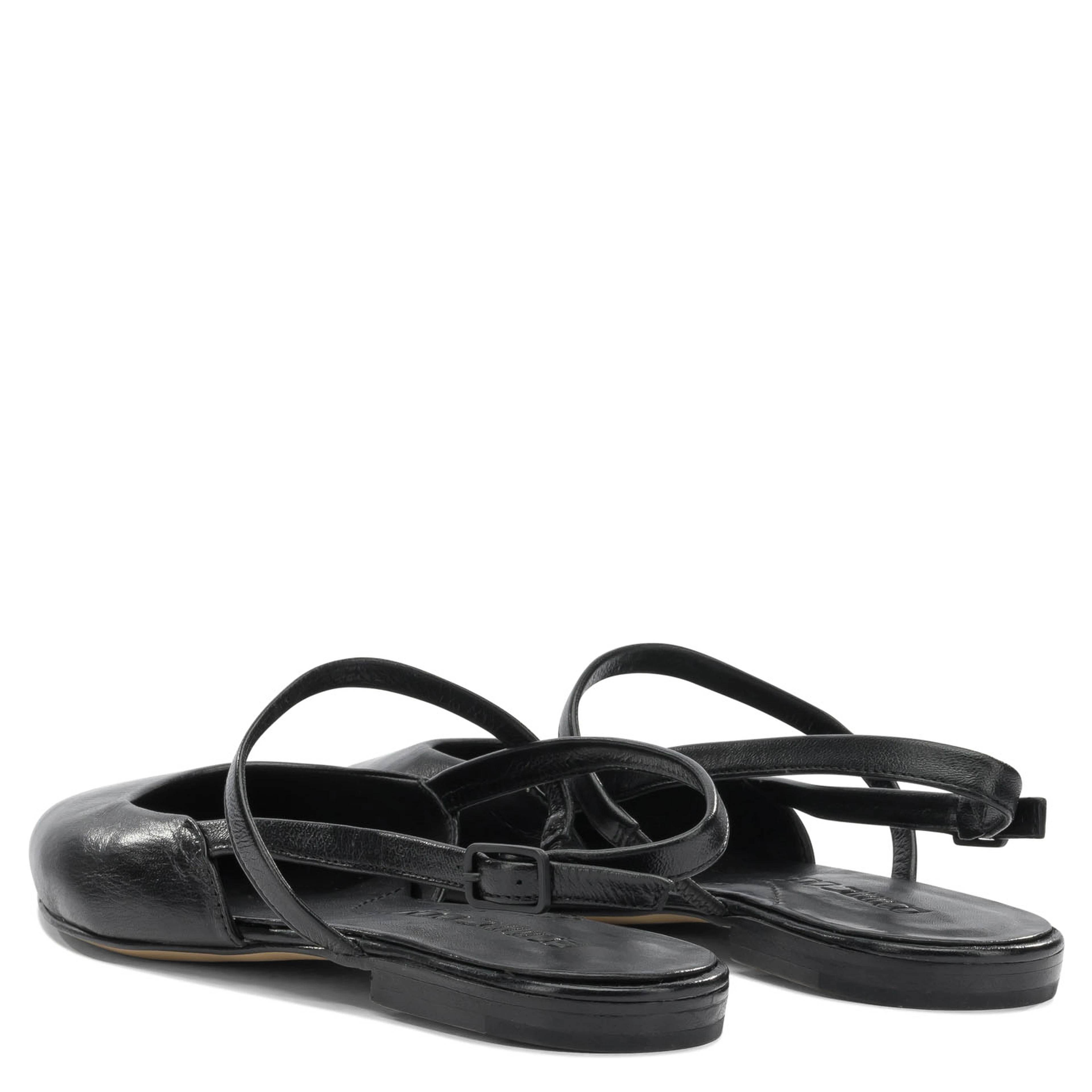 Ballerine slingback in pelle