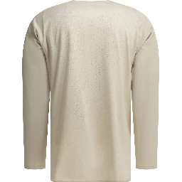 "Paneled Mesh L/S" Crew-neck T-shirt