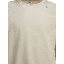"Paneled Mesh L/S" Crew-neck T-shirt