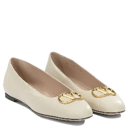 "VLogo" Classic ballet flats