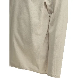 "Paneled Mesh L/S" Crew-neck T-shirt