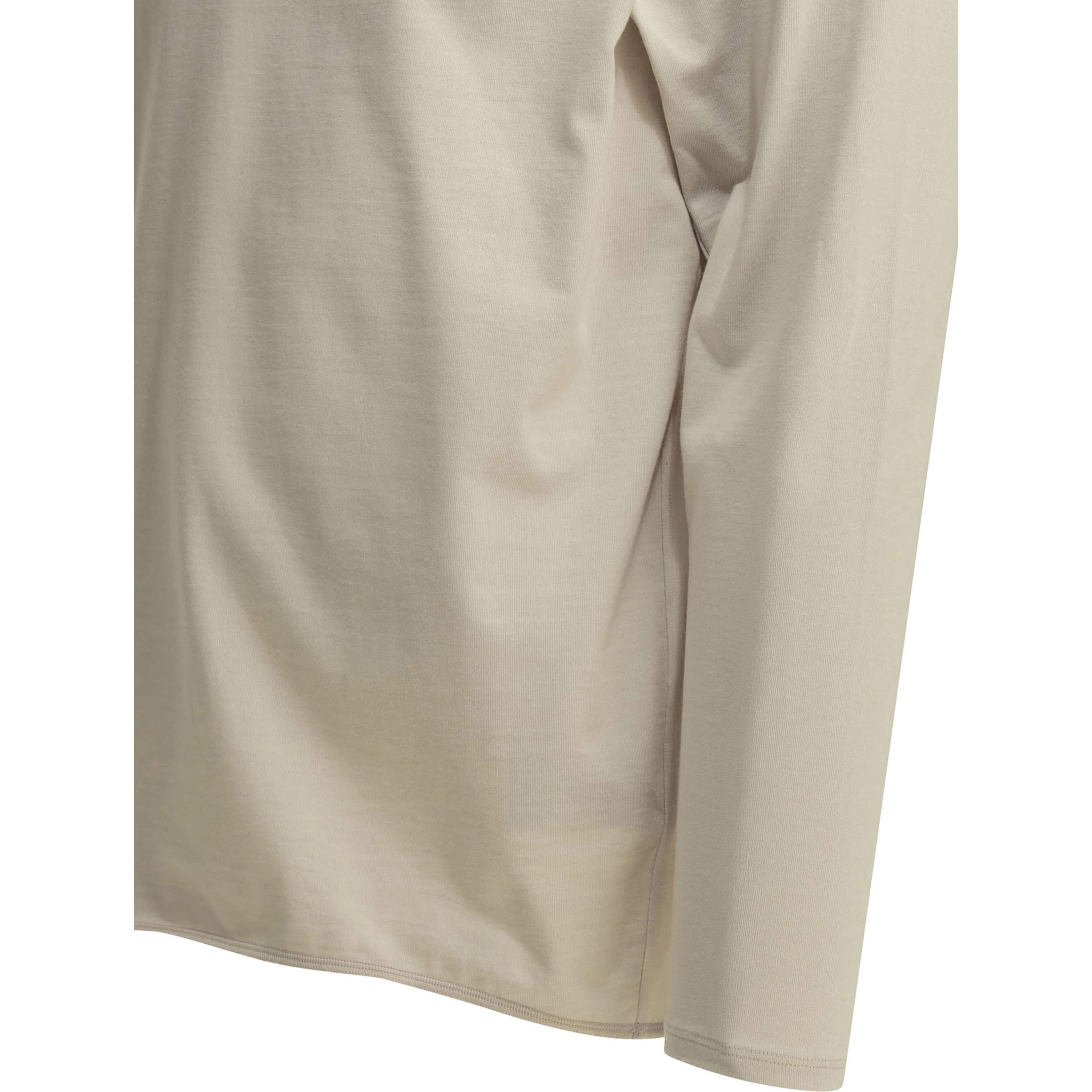 "Paneled Mesh L/S" Crew-neck T-shirt